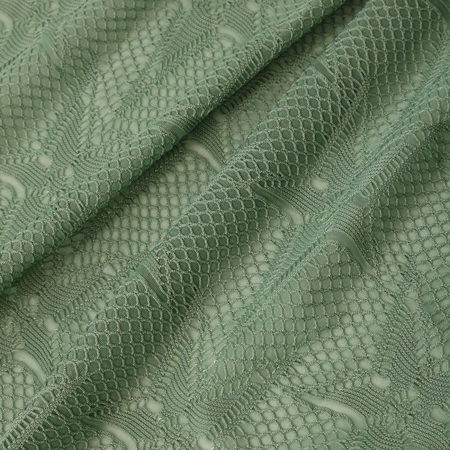 – NWKD-6454 for Dresses Dark Tex Jacquard Polyester and Spandex Curtains Green Fabric Simer Knitted China Luxury