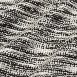 Wholesale Polyester Silver Lurex Yarn Dyed Hacci Knit Fabric for Coat Sweater Dress NWKD-6439